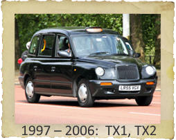1997 to 2006 London Taxi models